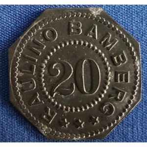 Аверс монеты Германия, 20 пфеннигов, 1917, Частный выпуск - Табачная фабрика Раулино