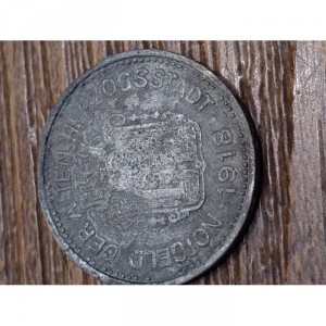 Реверс монеты Германия, 10 пфеннигов, 1918, Цинк, не магнетик