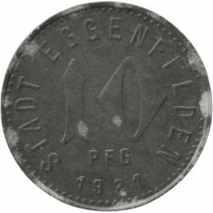 Аверс монеты Германия, 10 пфеннигов, 1921