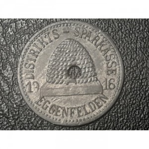 Аверс монеты Германия, 10 пфеннигов, 1916, С отверстием