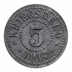 Реверс монеты Германия, 5 пфеннигов, 1917