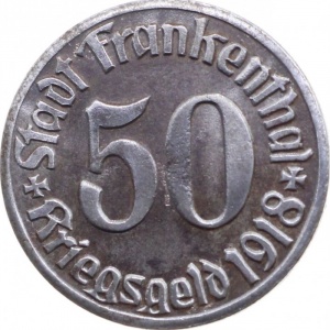 Аверс монеты Германия, 50 пфеннигов, 1918