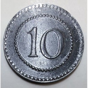 Реверс монеты Германия, 10 пфеннигов, 1917, Частный выпуск - Механический канатный завод